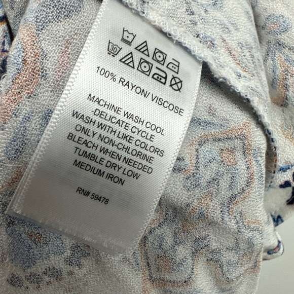 Lucky Brand New Peasant Dress Size Small Balloon Sleeve - Picture 6 of 6